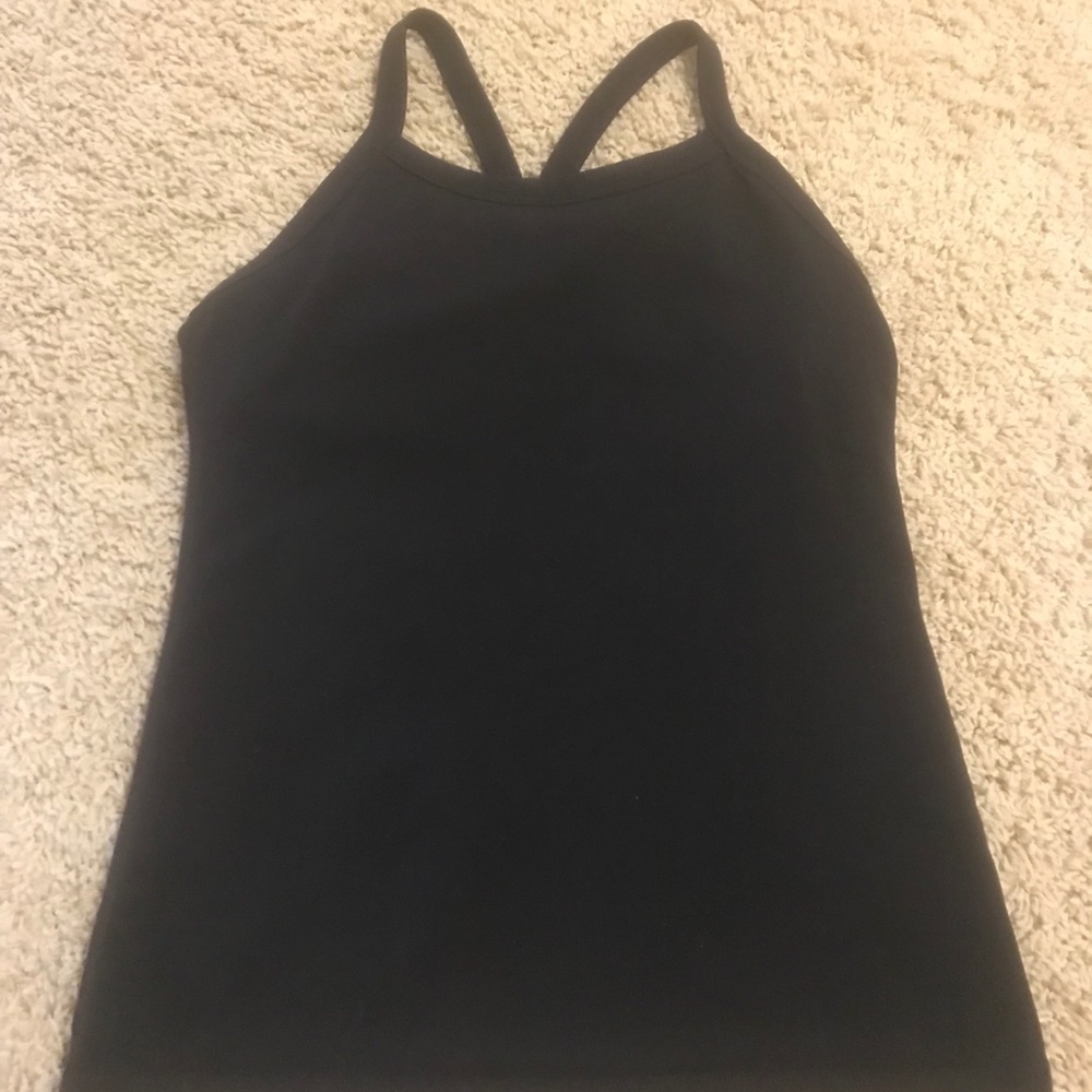 Lululemon power Y tank with mesh back detail